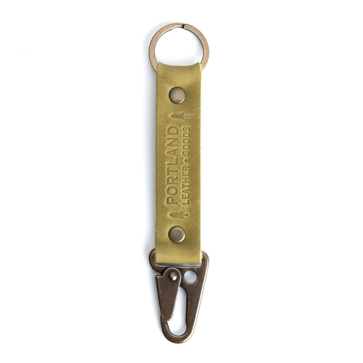 Anjou*Long | leather logo branded keychain