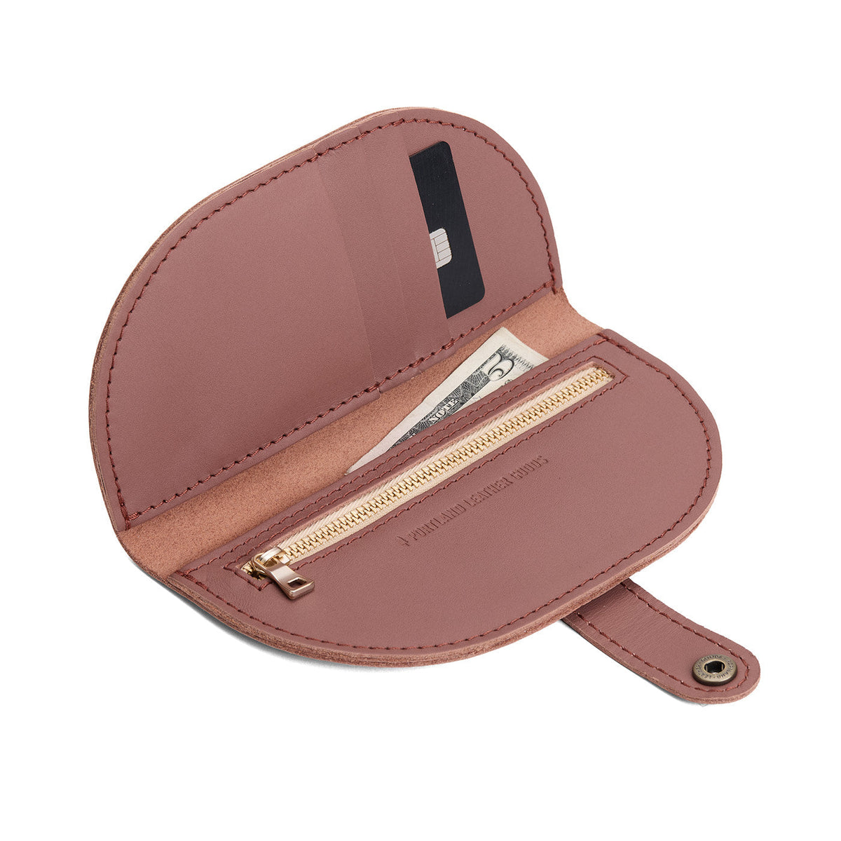 Sunkissed | Semicircle bifold wallet with snap closure