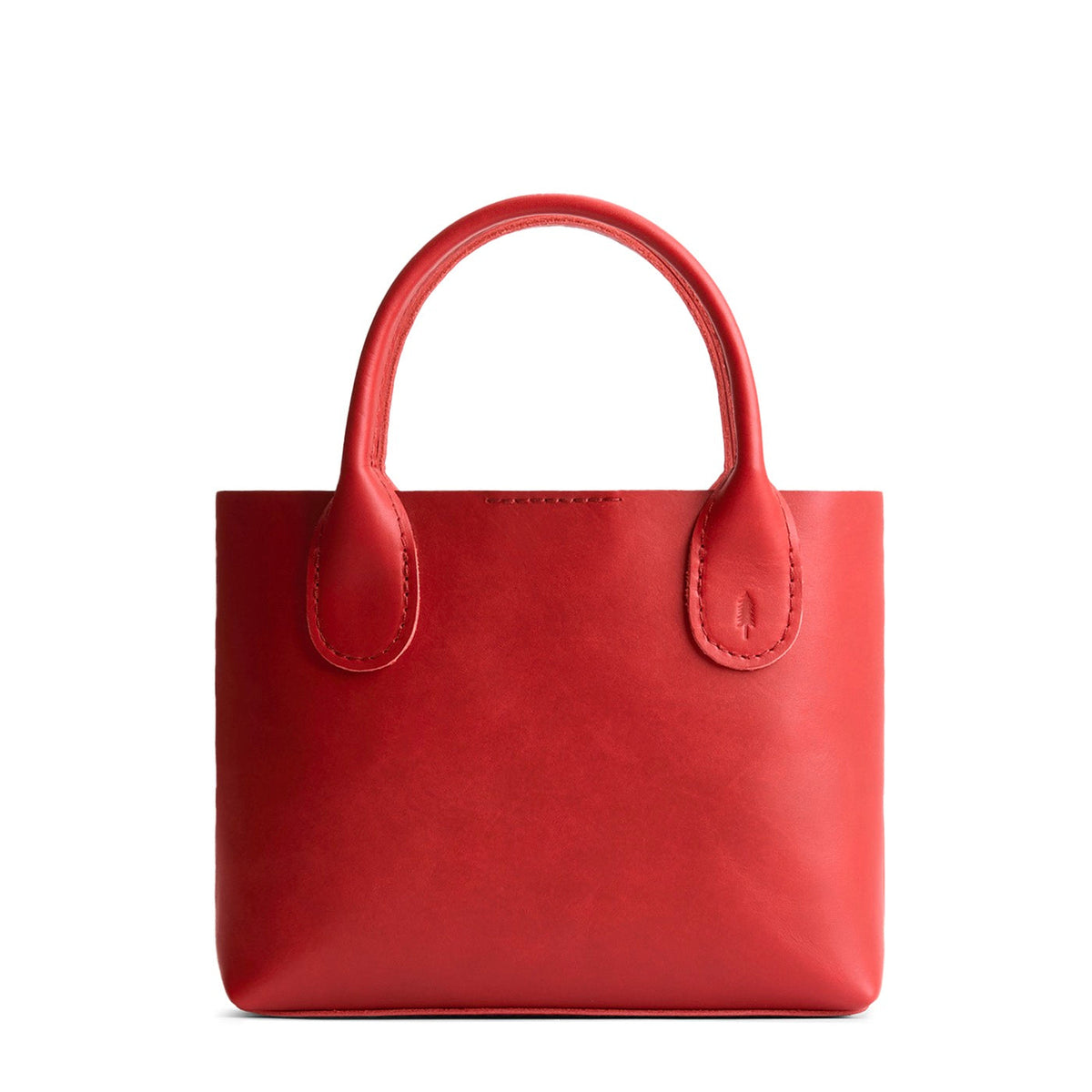 Ruby*Small | Petite tote purse with structured leather handles and crossbody strap