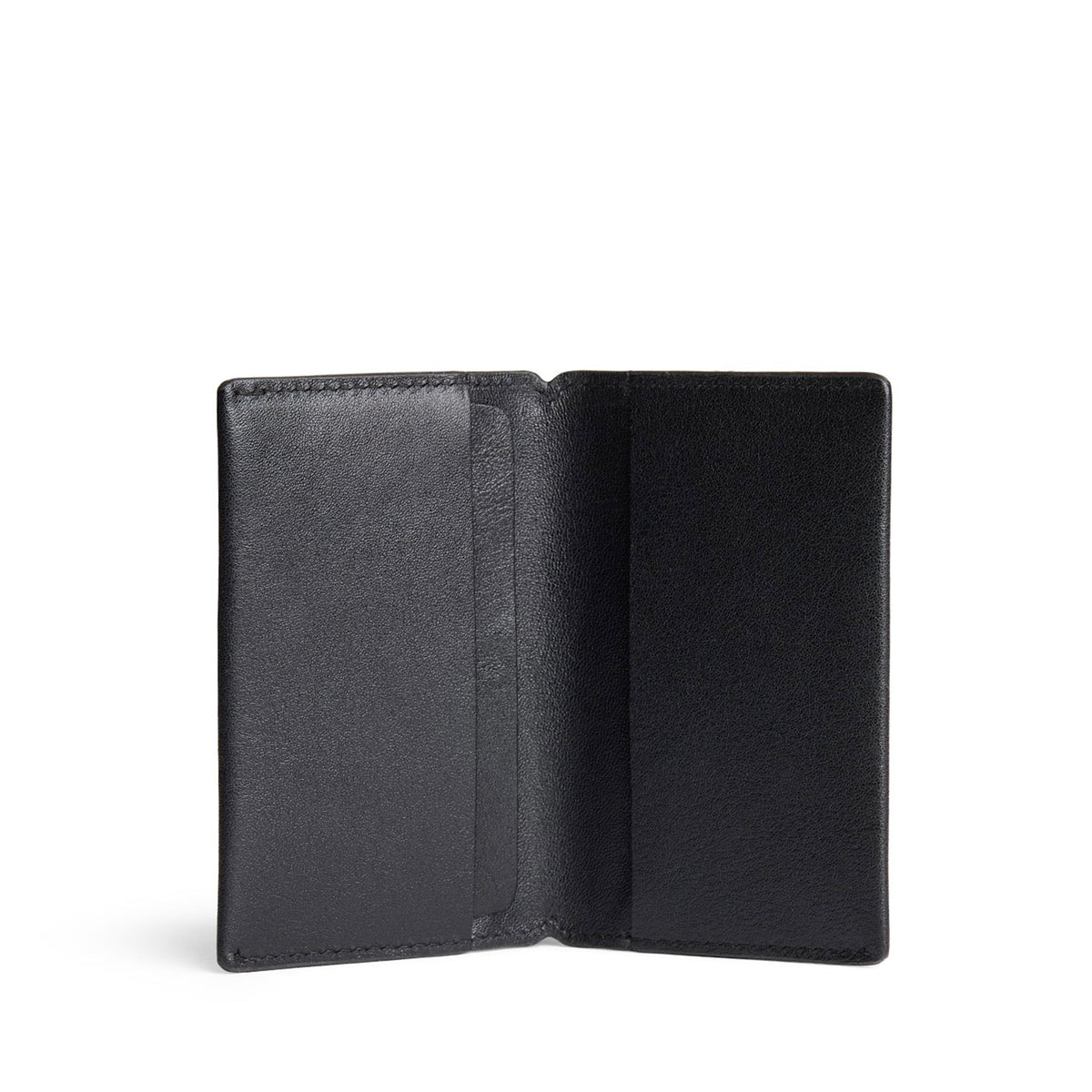 Black Rock | Leather bifold card holder wallet open
