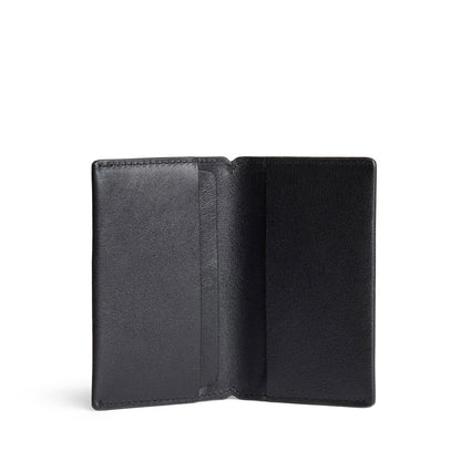 Black Rock | Leather bifold card holder wallet open