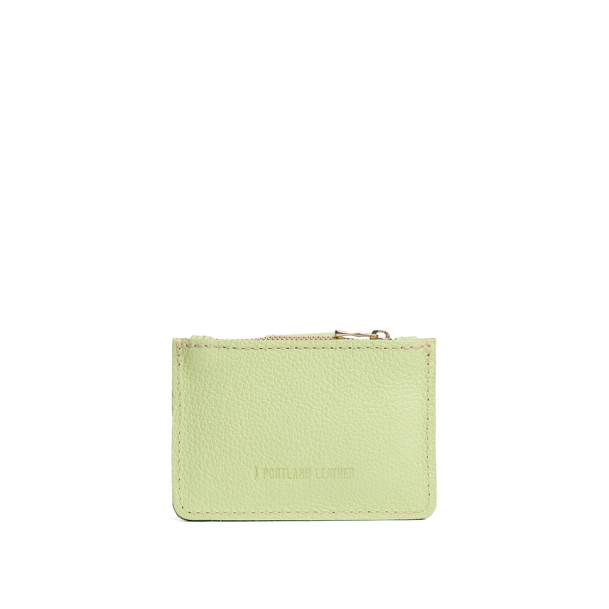 Shadow Lime | Compact wallet with snap closure and zippered pouch
