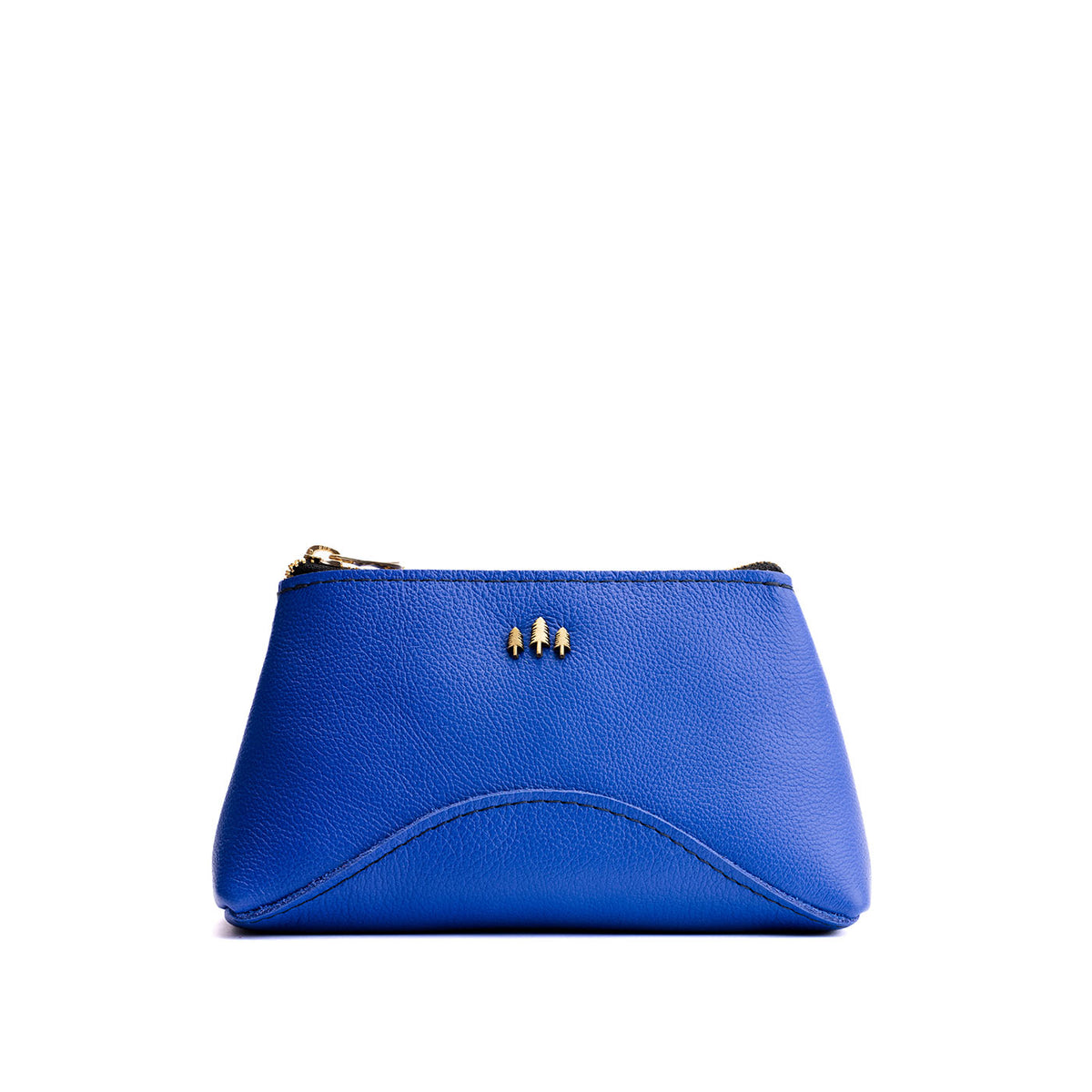 Astro Blue | Rectangular makeup bag pouch with top zipper