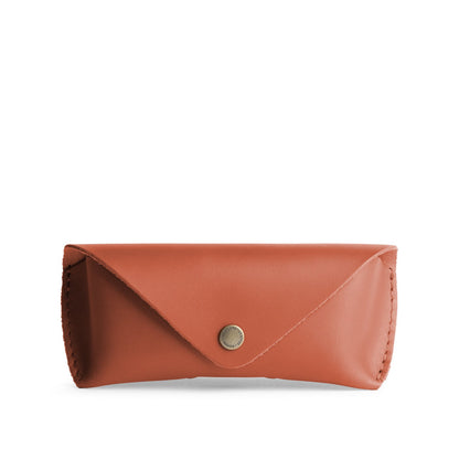 Clownfish | Leather sunglasses case with snap closure
