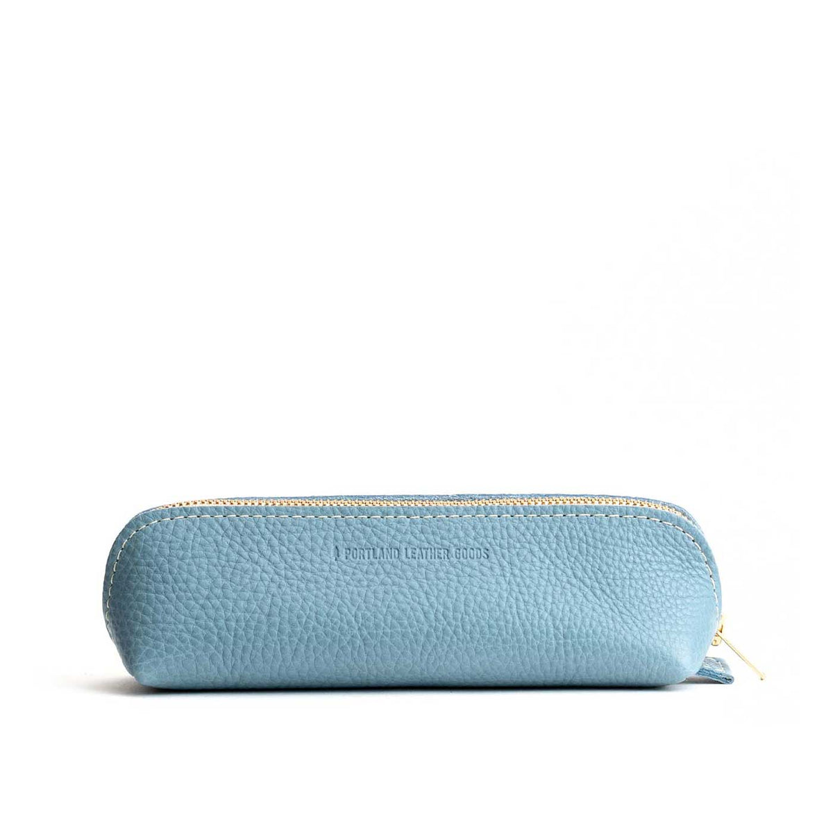 All Color: Dream | Leather pouch with curved seams and top zipper