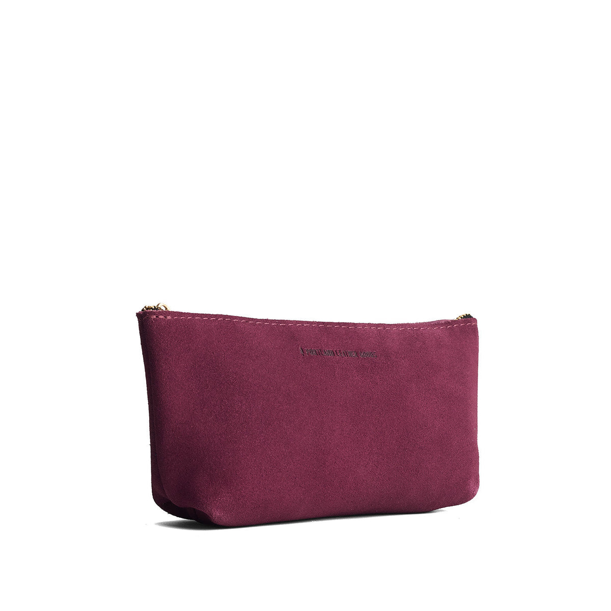 Superbloom | Leather utility bag pouch with top zipper