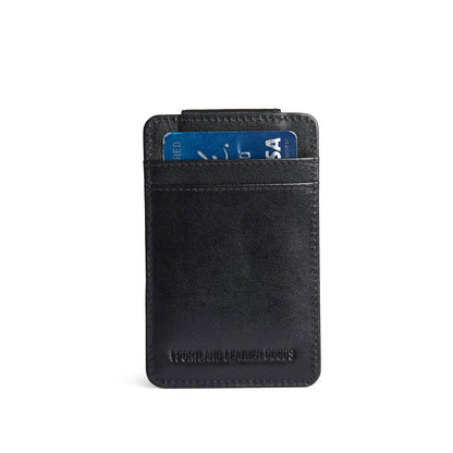 Black Rock | Card holder with a money clip on the back