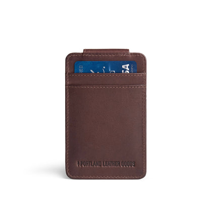 Trailstone | Card holder with a money clip on the back