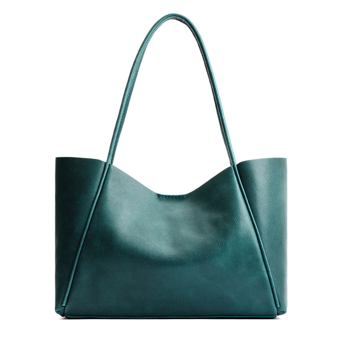 Sea Glass*Large | Large wide tote with leather straps and snap closure