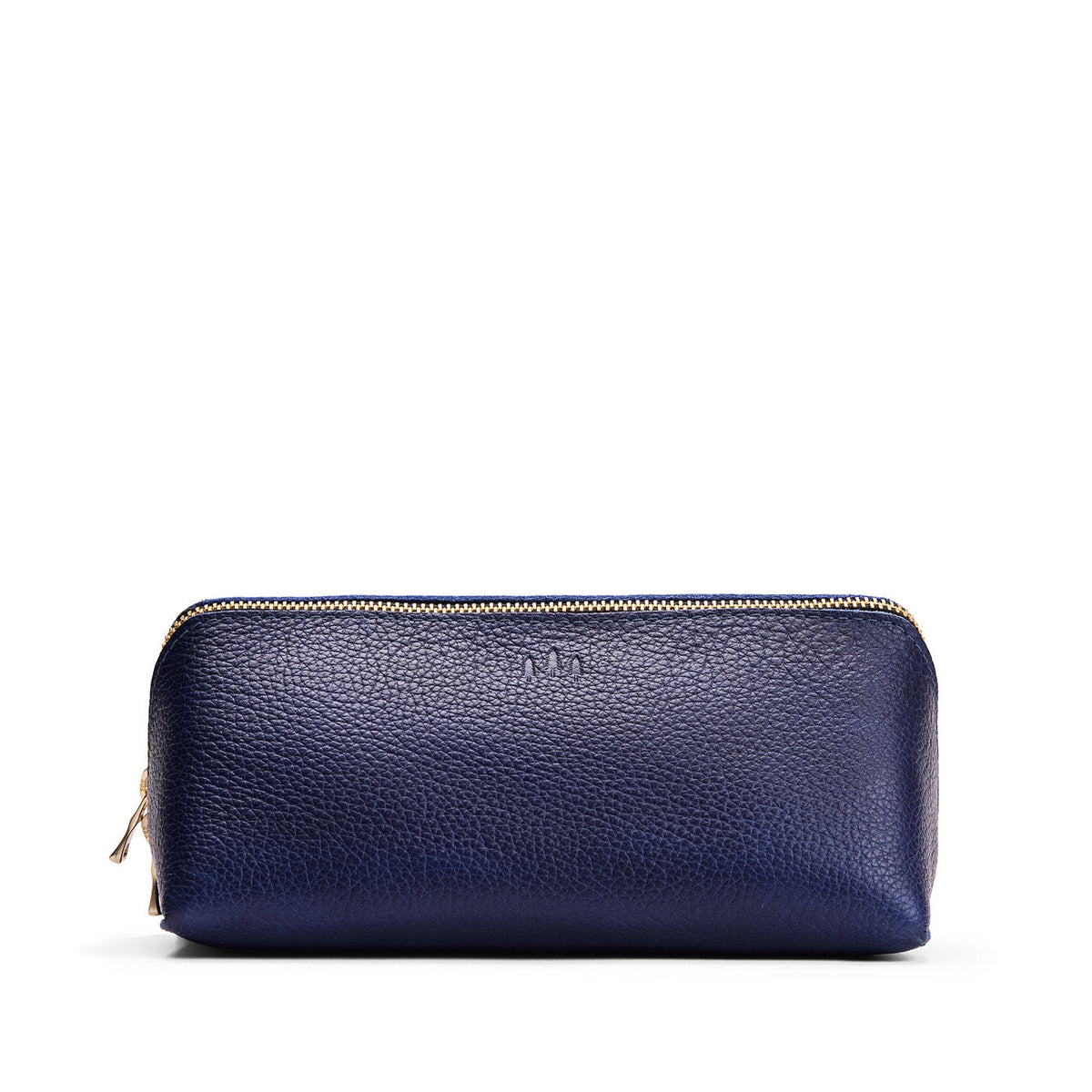 Cobalt | Triangular shaped pouch with extra long zipper