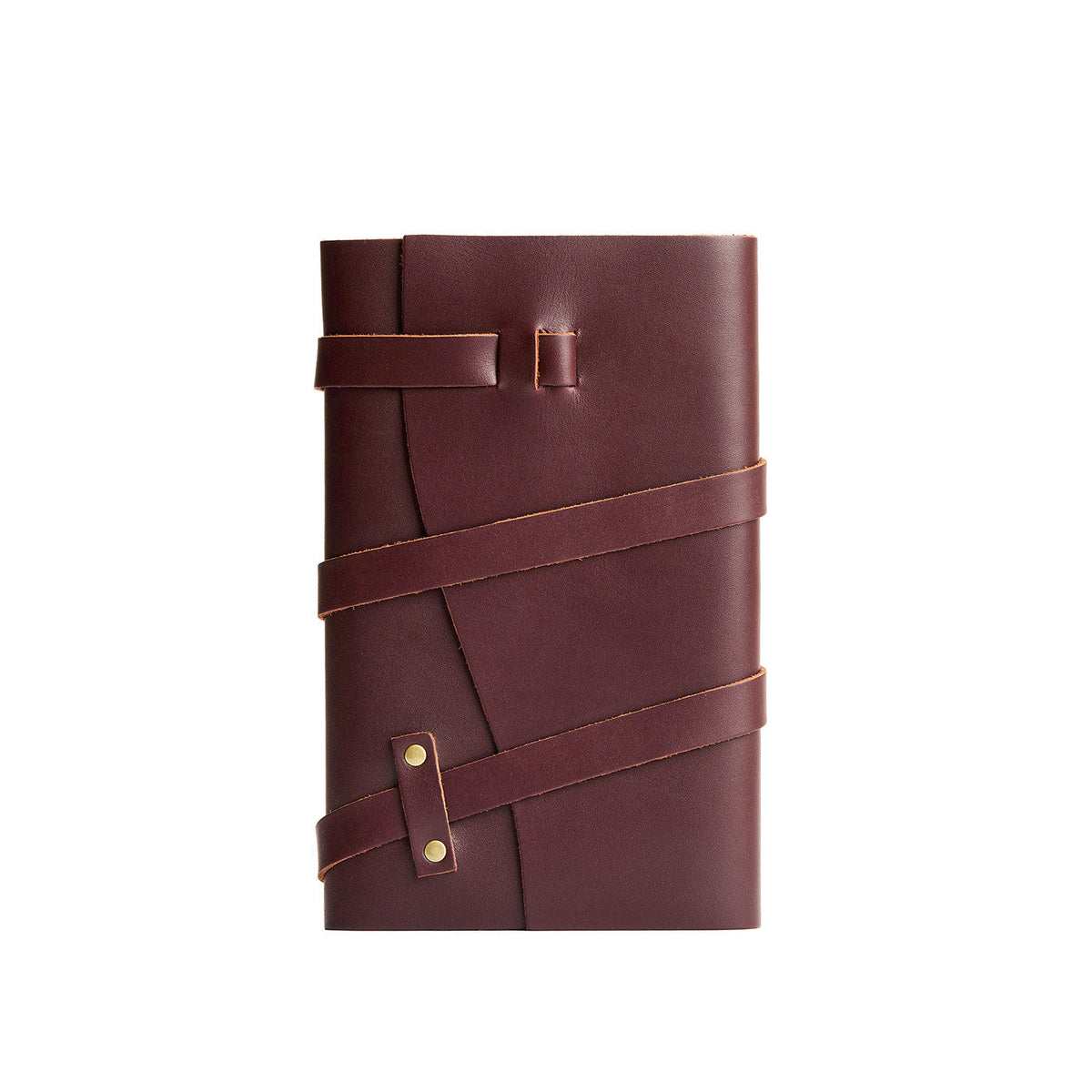 Cognac*Large | Wrap Journal closed