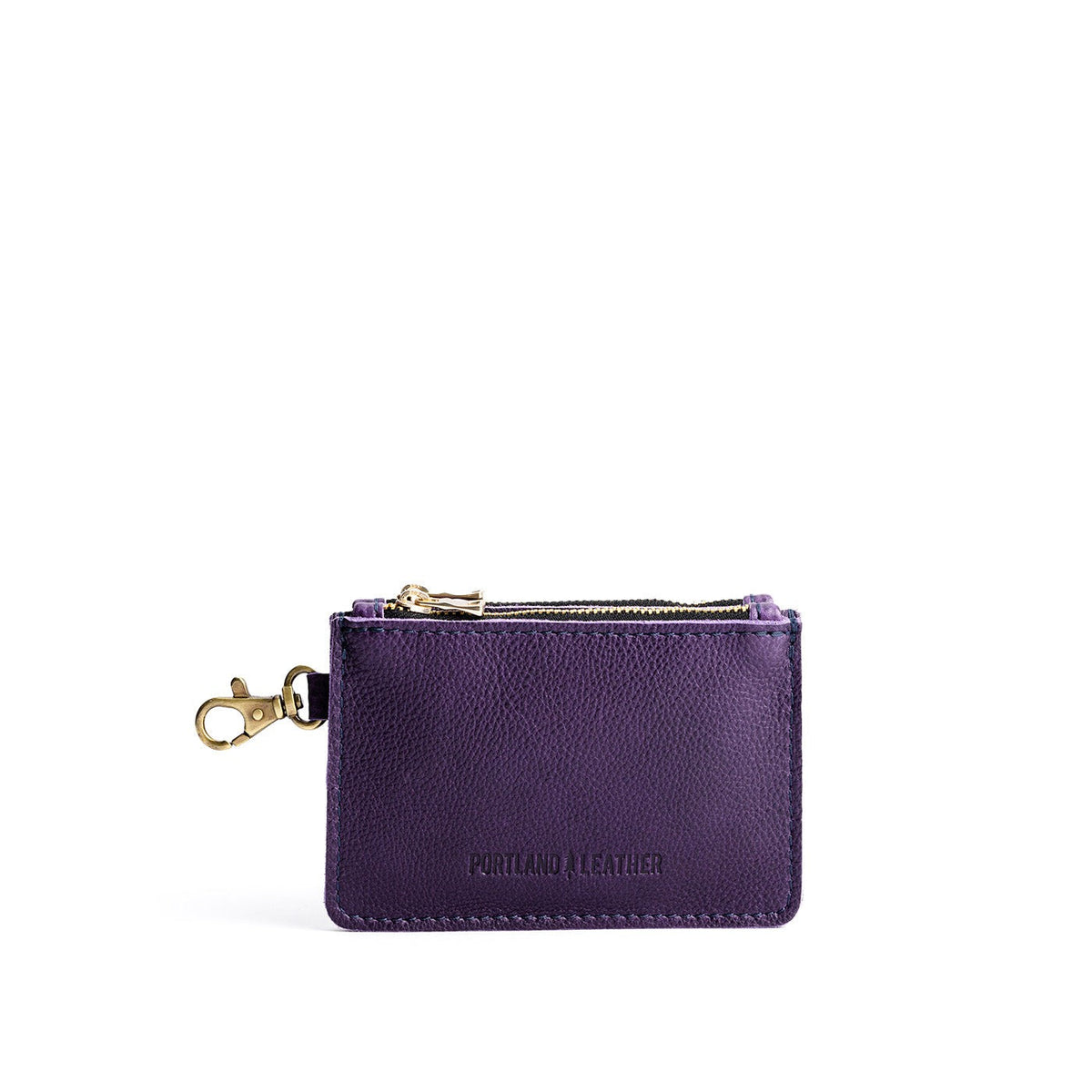 Empire | Leather double zip wallet with keychain clasp